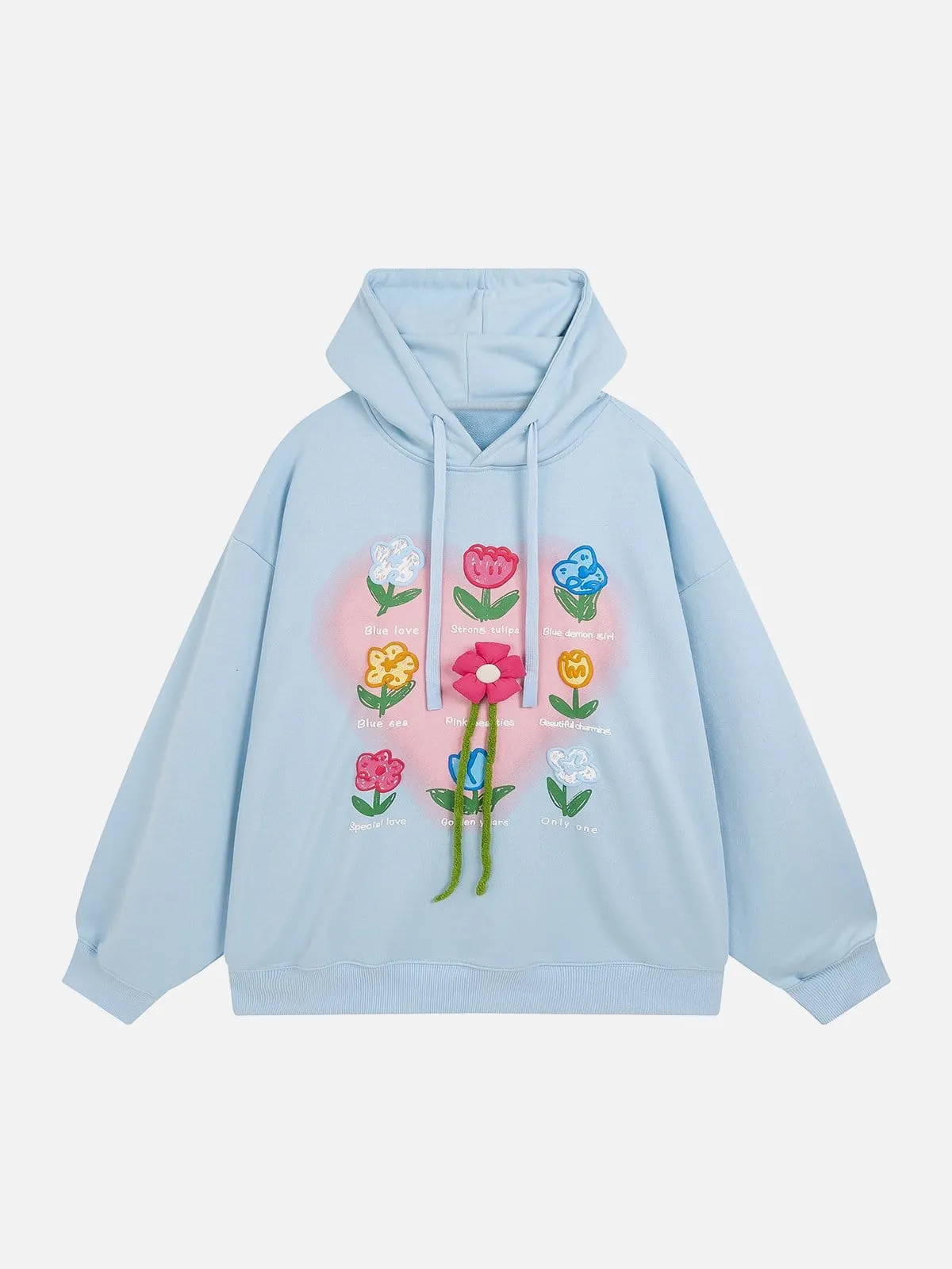 Stereoscopic Flower Hoodie