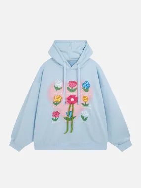 Stereoscopic Flower Hoodie