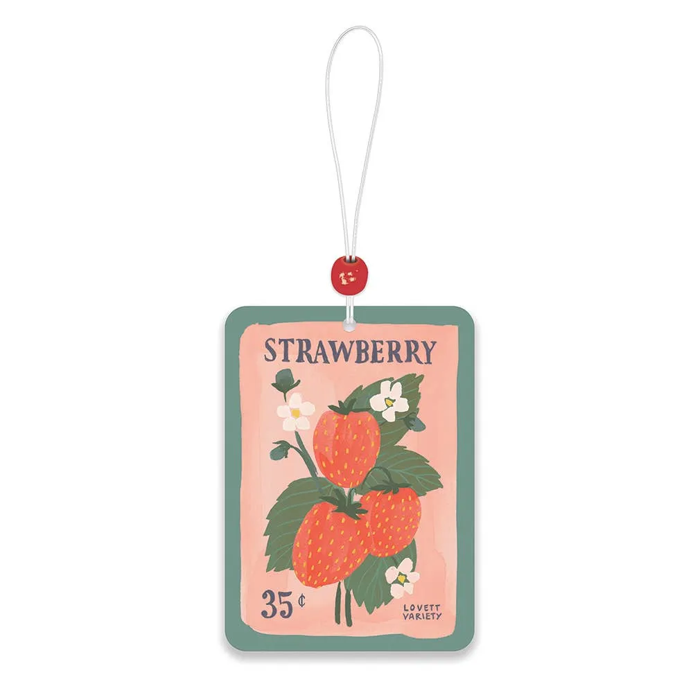 Strawberry Seeds Car Air Freshener