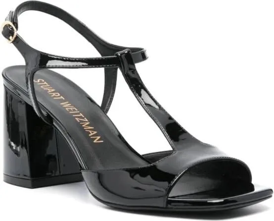 Stuart Weitzman Flareblock 75mm sandals Black