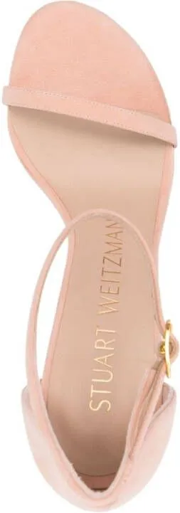 Stuart Weitzman Nudistsong 105mm suede sandals Neutrals