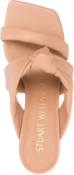 Stuart Weitzman Play 75 knot-detail sandals Neutrals