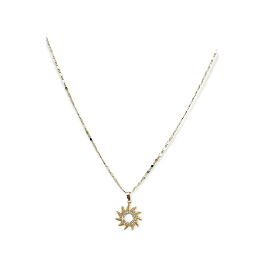 Sun necklace in 18k of gold plated