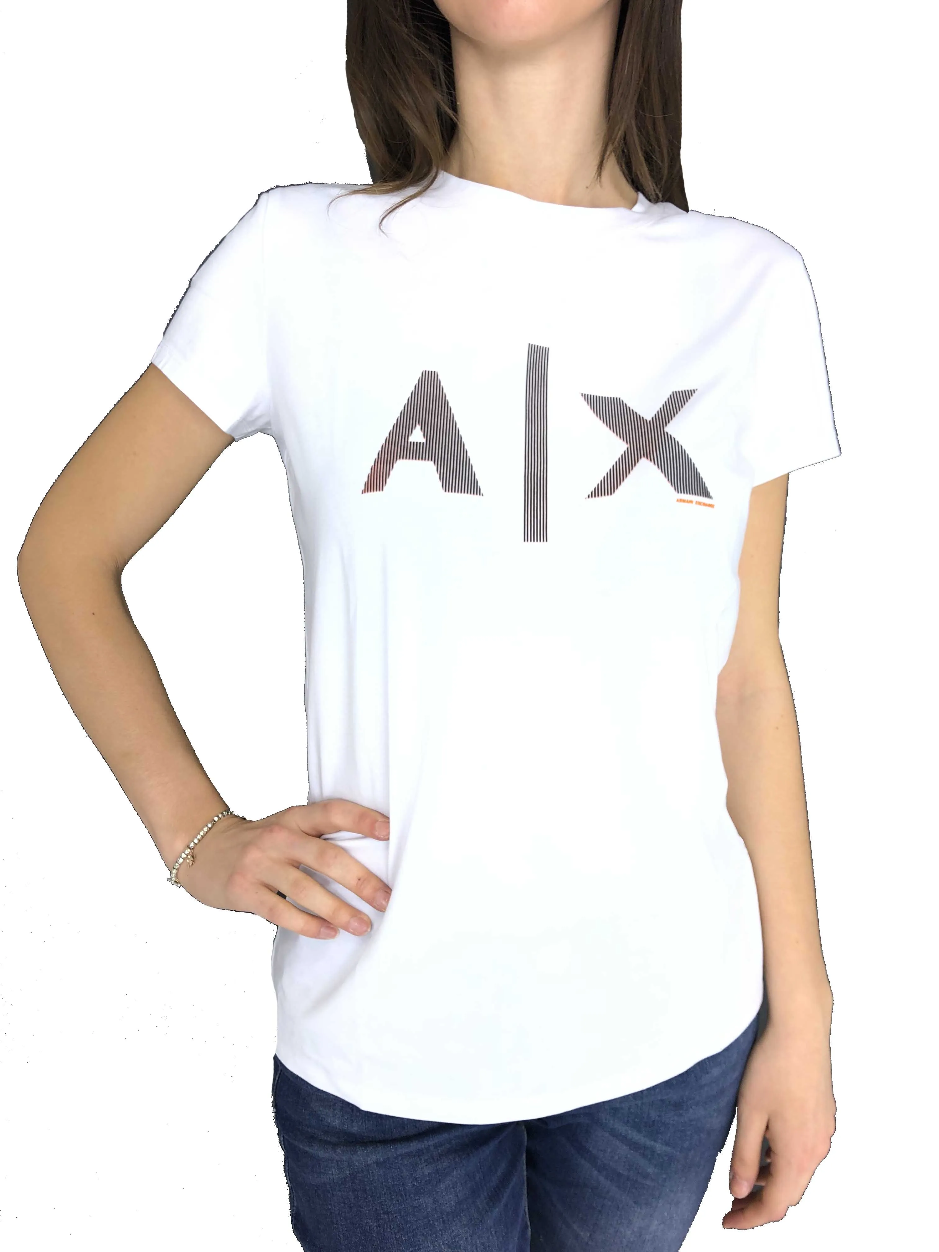 T-SHIRT BIANCA CON LOGO FRONTALE