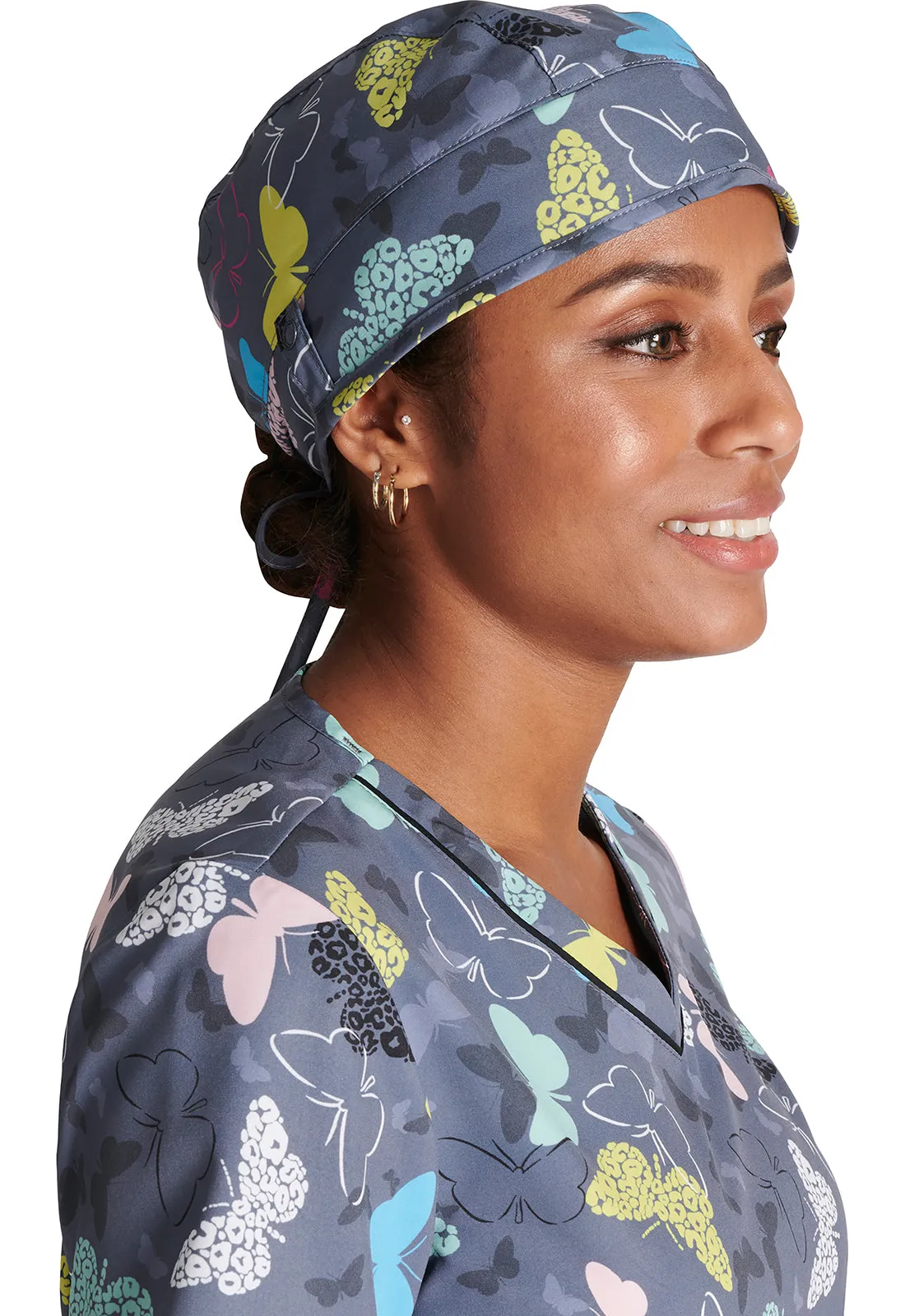 Unisex Print Scrub Hat in Wing It Up