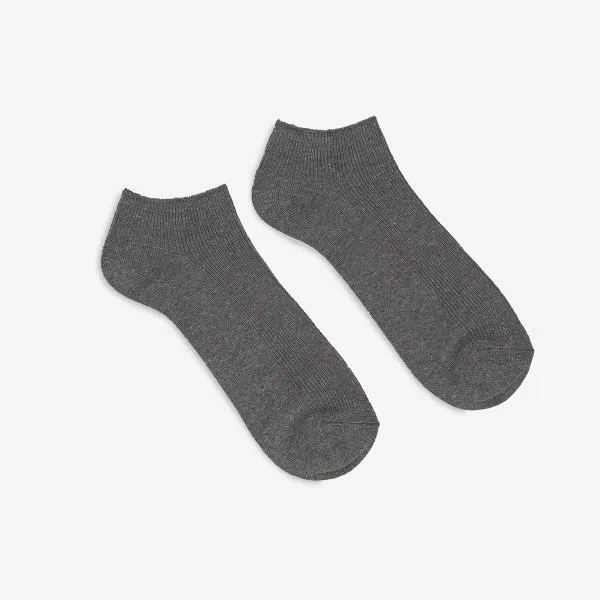 UTILITEES Mixed Cotton Sneaker Socks - Grey