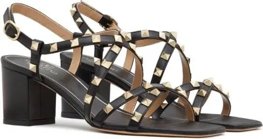 Valentino Garavani Rockstud 60mm leather sandals Black