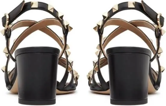 Valentino Garavani Rockstud 60mm leather sandals Black