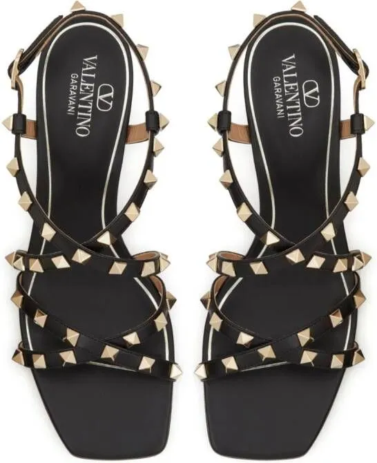 Valentino Garavani Rockstud 60mm leather sandals Black