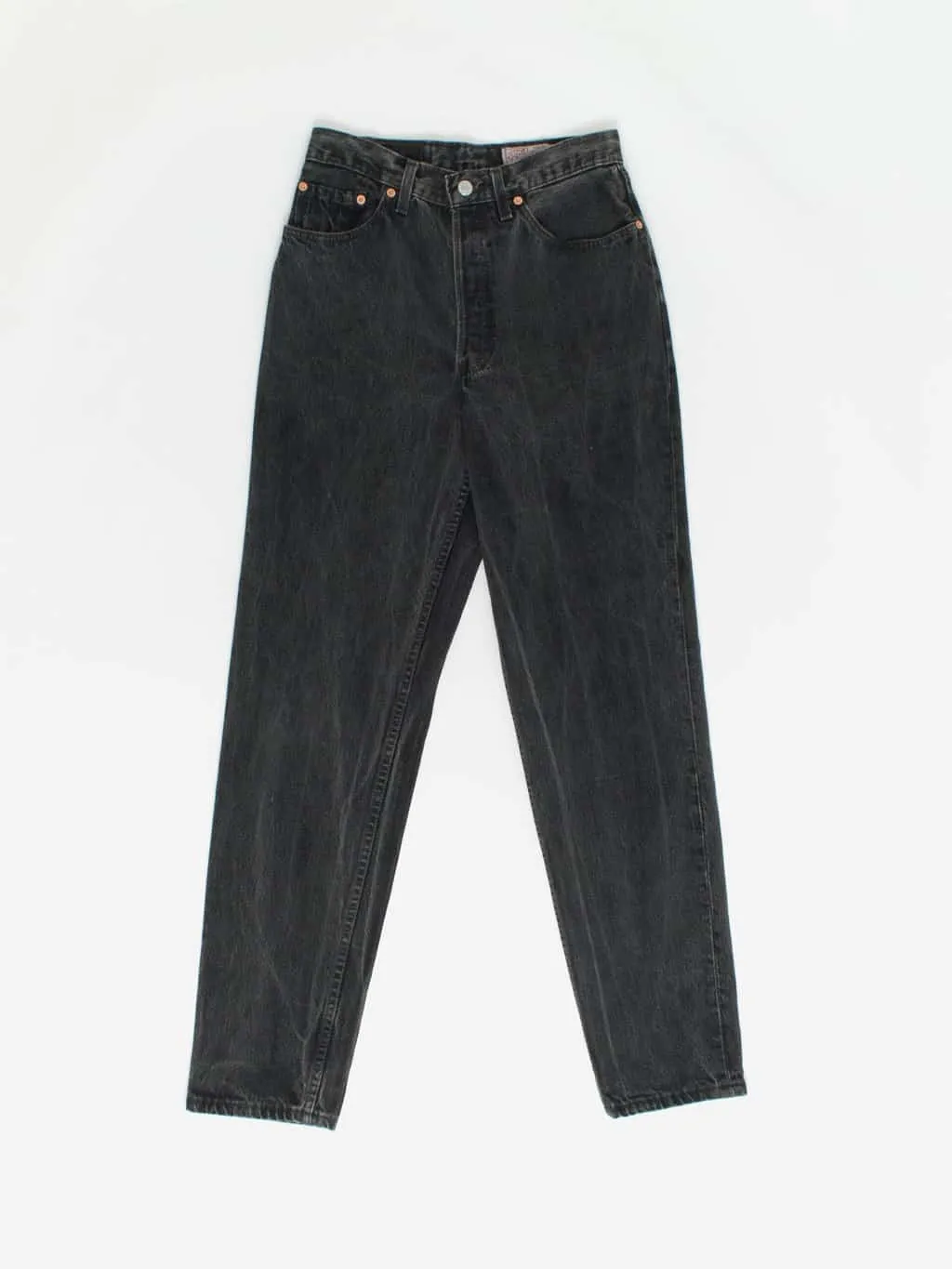 Vintage Levis 901 jeans 28 x 31 black stonewash UK made 90s