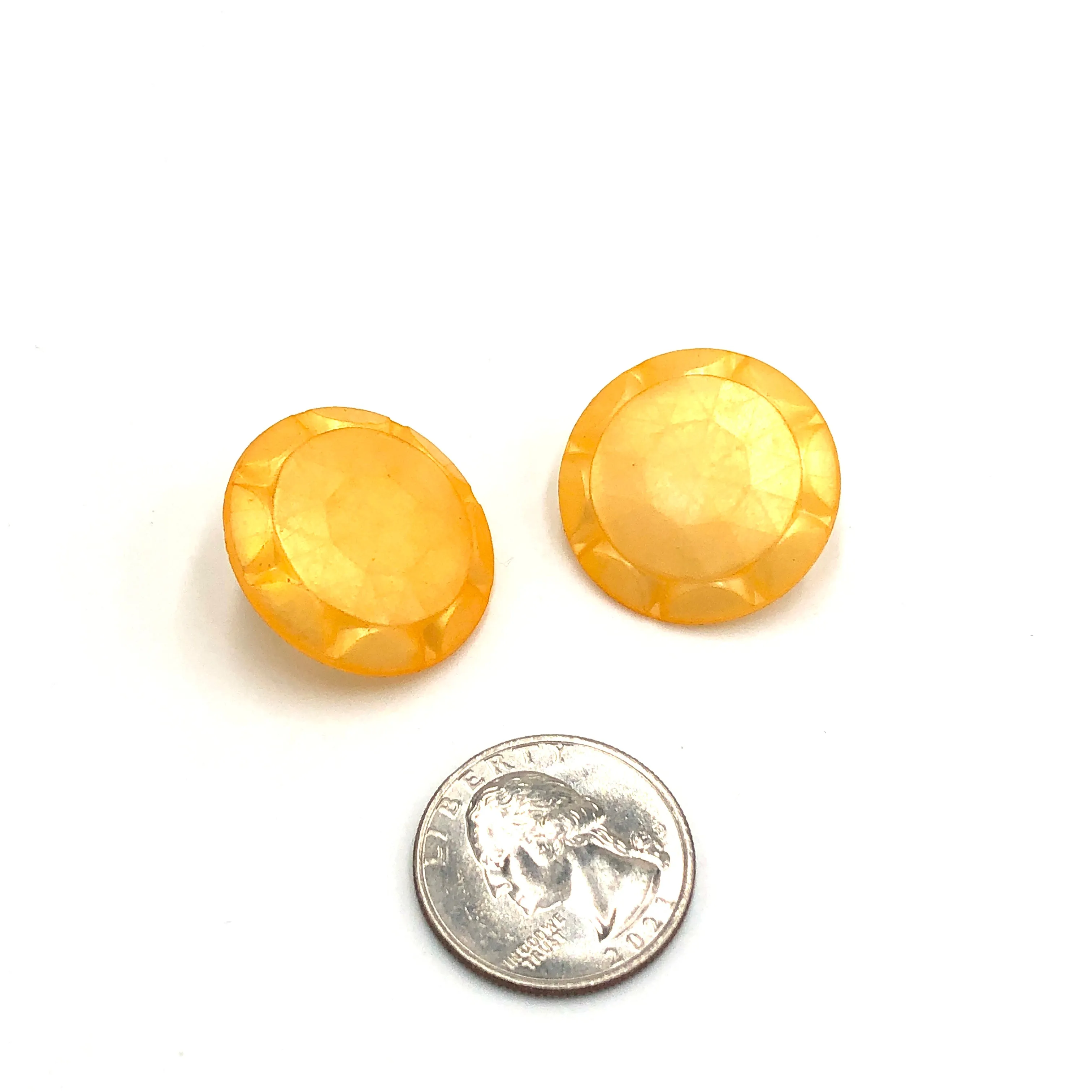 Yellow Sunburst Stud Earrings