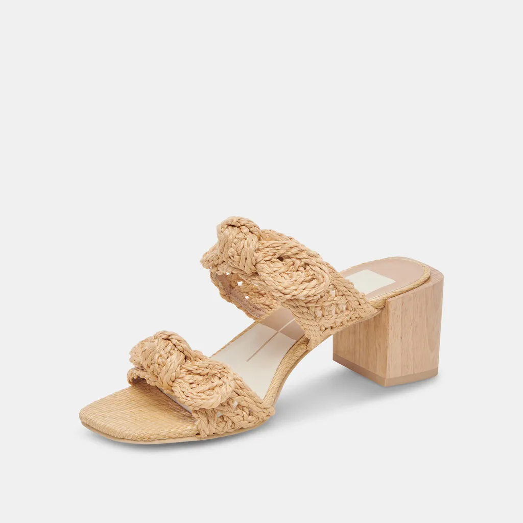 ZEMMIE SANDALS LT NATURAL RAFFIA– Dolce Vita 6908081111106