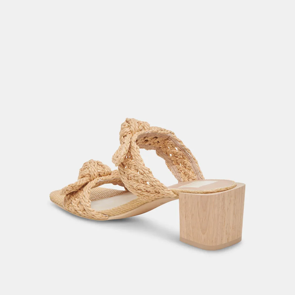 ZEMMIE SANDALS LT NATURAL RAFFIA– Dolce Vita 6908081111106